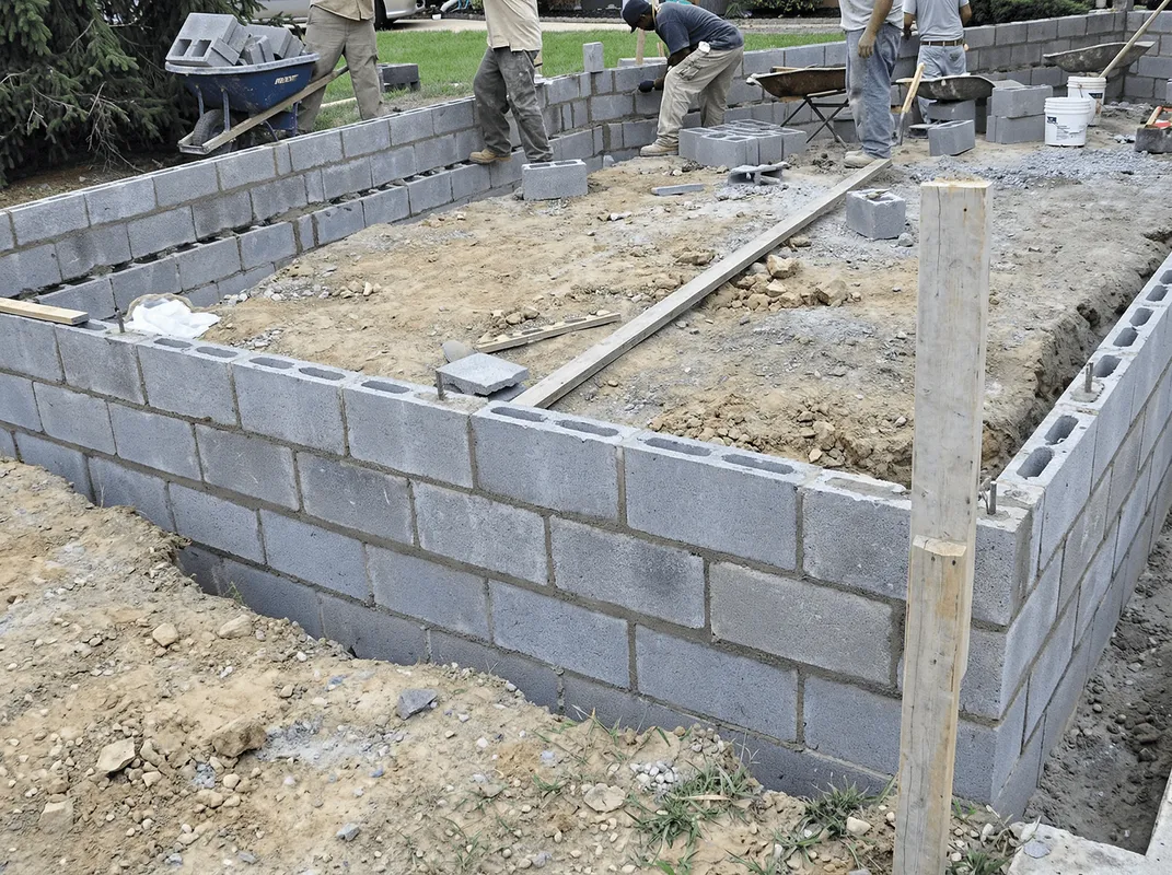 Professionals building a foundation with blocks in Jacksonville, FL